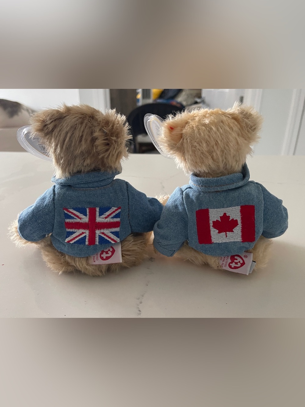 Ty Attic Treasures Tudor and Logan UK and Canada Exclusives 2 Bears MWMTs